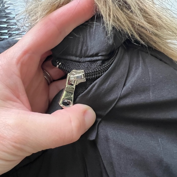 Rampage winter coat with removable fake fur edged hood in size small. - Picture 7 of 10